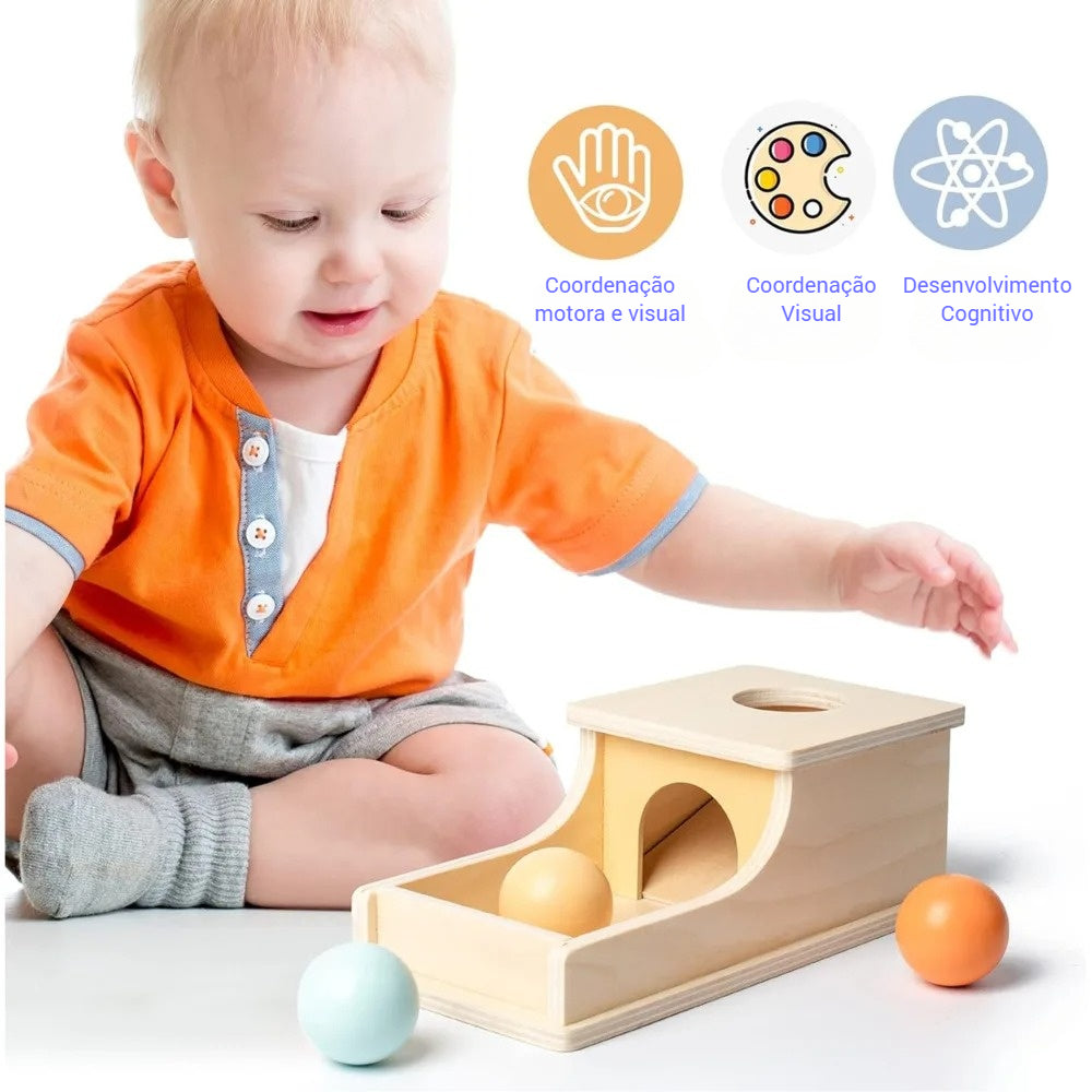 Conjunto de Brinquedos Educativos em Madeira para Bebês Montessori