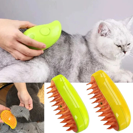 Escova Elétrica de Vapor para Banho de Gatos