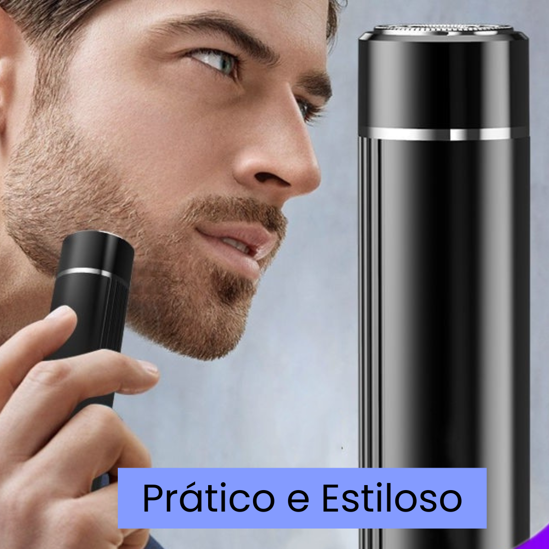 Barbeador Elétrico de Bolso para Homens